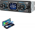 ESSGOO 2.2 Zoll 1DIN Autoradio Mit BT 6.0 Freisprech MP3-Player USB SD 7 v&auml;rvi FM Aux