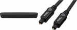 Panasonic SC-HTB200EGK 2.0 Soundbar telerile (Dolby Soundbar, Bluetooth, HDMI, 80 Watt RMS, v&auml;ike Soundbar) Must & Amazon Basics Toslink Optiline digitaalne helikaabel, 1,83 m