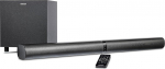 MEDION P64150 2-in-1 konverteeritav Bluetooth TV Soundbar koos juhtmevaba subwooferiga (2.1 Soundbar, 2 x 30 W, 60 W subwoofer, seinakinnitus, HDMI ARC koos CEC, AUX, optiline sisend)