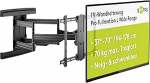 Goobay 49935 TV Wall Mount Pro Fullmotion (L) lai vahemik 37 tolli kuni 70 tolli (94-178 cm), t&auml;ielikult liikuv, p&ouml;&ouml;ratav/kaldu, 70 kg, Vesa standard, must