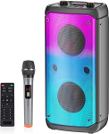 TAMPROAD kaasaskantav Bluetooth-k&otilde;lar koos subwooferiga, 80W v&otilde;imas tipp, suur traadita Bluetooth Boombox stereoheliga, mikrofon, LED-valgustus, v&auml;ljas koju, peole,