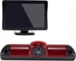 Auto kolmas katusepealne paigaldus piduritulede tagurduskaamera tagurduss&uuml;steem parkimiskaamera + 4,3-tolline LCD monitor Fiat Ducato 2006/Peugeot Boxter 2006/Citroen Jumper 2006 (18 mm objektiiv)