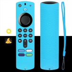 Silikon-Fernbedienungsabdeckung, Ersatz f&uuml;r Smart HD Streaming 3. Generation, 4K-Fernbedienung, rutschfest, waschbar, Schutzh&uuml;lle mit Umh&auml;ngeband