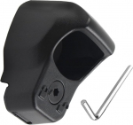 Tagumise vaatekaamera kaas MASO ABS must kaitsekate tagumise vaatekaamera jaoks, mis &uuml;hildub Jeep Wrangler JL 2018-2023-ga