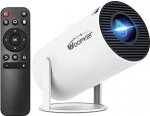 Miniprojektor WiFi 6 ja BT 5.2, Full HD 1080P toetab miniprojektorit, kaasaskantav kodukino projektor 200ANSI &uuml;hildub iOS/Android/TV Stick/PS5/Xboxiga