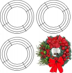 4 tk j&otilde;ulud traat p&auml;rgade r&otilde;ngad 12-tolline metallist &uuml;mmargune traat p&auml;rgade raam garland r&otilde;ngaste baas pulmakingi jaoks j&otilde;ulup&auml;rgade tegemiseks