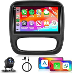 Hodozzy 4G + 64G autoraadio Opel Vivaro B 2014-2018 / Renault Traffic 3 2014-2021 Android 9-tolline InCell puuteekraaniga navigatsioon Carplay traadita Android autoraadio Bluetooth DSP WiFi FM RDS tagurdamine