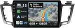 [6G + 128G] IPS 10.1-tolline Android 14 autoraadio Toyota RAV4 2013-2018 jaoks koos Navi Octa Core'iga [Sisseehitatud CarPlay/Android Car/DSP/Mirror Link/GPS Navi/360 Camera/Bluetooth 5.0/WiFi/USB