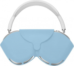 kwmobile &uuml;mbris &uuml;hildub Apple Airpods Max &uuml;mbrisega - Silikoonist k&otilde;rvaklappide &uuml;mbris - helesinine &uuml;mbris