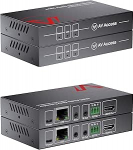 AV Access eARC & ARC Audio Extender &uuml;le Cat 5e/6/6a/7 Ethernet kaabli kuni 100 m/330 ft, Audio Extender 2-Way IR, RS232 & CEC, ideaalne kodukino jaoks.