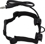 Kaelamikrofon k&otilde;rvaklapid, reguleeritav m&uuml;rav&auml;hendus, eemaldatav mikrofon, must, 7,1 mm taktikaline lar&uuml;ngofon, taktikalise kaela s&otilde;jav&auml;e jaoks, must