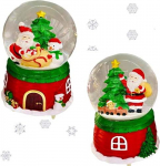 Shatchi - Punane ja roheline j&otilde;ulukuulikas koos j&otilde;uluvana ja lumemehega v&otilde;i j&otilde;uluvana ja karu rongil Unikaalne disain j&otilde;ulukaunistus