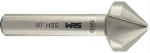 WRS Countersink DIN 335/C, HSS, Precision Design, Made in Germany, with 3 Cutting Edges, 90&deg; Countersunk Angle, Sizes Name: 23.0 mm Diameter