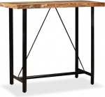 vidaXL Solid Reclaimed Wood Bar Table 120x60x107cm Kitchen Dining Furniture