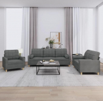 SECOLI Sofa Set 3-2-1 Living Room Sofa Set Couch Lounge Couch Dark Grey