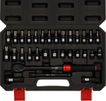 Mayouko 31-osaline 3/8-tollise ajamiga kl&otilde;ps-momendiv&otilde;ti komplekt, 5-60 Nm, kahesuunaline reguleeritav, 72-hambaline p&ouml;&ouml;rdemomentv&otilde;tmega koos pikendustega, pistikupesadega, adapteriga jalgrattale, CR-V-le