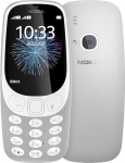 Telefon Nokia 3310 Dual SIM hall valge 2,4-tolline integreeritud kaamera Bluetooth FM-raadio itaalia keelega