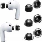 AZLA SednaEarfit XELASTEC II k&otilde;rvaklapid AirPods Pro 3 jaoks - Premium &uuml;heosalised TPE k&otilde;rvaklapid automaatse sobitamise, parema mugavuse ja m&uuml;raisolatsiooniga - Premium silikoon, 3 paari (SS/S/MS)