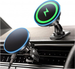 CGEAMDY magnetiline telefoni hoidik autole, telefon, auto, juhtmevaba telefoni hoidik autodele, induktsioon, 360&deg; p&ouml;&ouml;ramine, hoidik autole, induktsioon