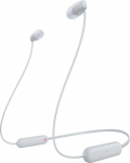 Sony kabellose WI-C100 In-Ear-Kopfh&ouml;rer (bis zu 25 Stunden Akkulaufzeit, optimiert f&uuml;r Sprachassistenten, integriertes Mikrofon f&uuml;r Telefonate, Bluetooth), Wei&szlig;, klein