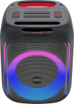 Kenwood Party Speaker AS-P200BT - kaasaskantav peok&otilde;lar 50W RMS v&auml;ljundiga, d&uuml;naamiline valgusfoor, 10-tunnine aku, Bluetooth, TWS, USB, SD, AUX, mikrofoni sisend, must
