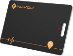 NOVOO Thin Wallet Tracker laetav Air Tag Card koos Apple Find My (ainult iOS) Smart Bluetooth Wallet Finder IP68 veekindel SmartTag Card &uuml;hildub rahakoti, passide, pagasi jaoks