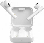 Xiaomi Mi True Wireless Earphones 2 Basic Wireless In-Ear k&otilde;rvaklapid (k&otilde;rvasisene &auml;ratundmine, 5 tundi taasesitust, &uuml;he k&otilde;rva režiim, puutetundlik juhtimine, laadimisfunktsiooniga hoiukarp), valge