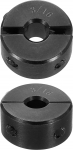 hankimise kaart 2 x Double Split Shank Collar for 3/16" Shank, kaheosaline klamberkrae, 5/8" OD l&auml;bim&otilde;&otilde;t, 5/16" laius, mustast oksiidist terasest lukustusklamber, seatud kruvi stiilis