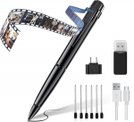 QZT Camera Pen, HD 1080P Mini Spy Camera with Recording and Photo Function, Portable Surveillance Camera for Office, Meetings, Lectures and Home Use