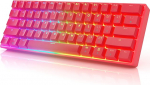 GK61 mehaaniline m&auml;nguklaviatuur - 61 klahvi RGB valgustatud LED taustavalgustusega PC / Mac Gamer