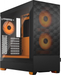 Fractal Design Pop Air RGB Orange Core - Karastatud klaasist l&auml;bipaistev toon - Honeycomb Mesh Front - TG k&uuml;lgpaneel - Kolm 120 mm Aspect 12 RGB ventilaatorit kaasas - ATX High Airflow Mid Tower PC m&auml;ngukapp