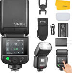 Godox V480C kaamera v&auml;lklambi Canonile, puutetundlik kiirvalgusti, GN50 TTL 2.4G juhtmevaba 1/8000 HSS, 650 FulI Power v&auml;lklambi, 1.7s taastumisaeg, 7.2V/2200mAh Li-ion aku