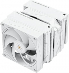 TR Royal Pretor 130 valge protsessorijahuti, 158 mm k&otilde;rge, kahetorniline ja kahekordne PWM ventilaator, 6 soojusjuhtme arvutiradiaator, arvutijahutus AM4/AM5, Intel LGA 1700/1851/1150/1151/1200/2011 jaoks.