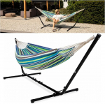 2 inimesele m&otilde;eldud raamiga v&otilde;rkkiik, 205 kg, raami pikkus reguleeritav 290 - 330 cm, lamamispind 241 x 160 cm, koos kandekotiga (sinine/roheline)