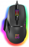 AKUMA Souris Gaming Otaku M05 12800 DPI RGB programmeeritav must