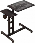 Mobiler Klapptisch Klappbarer, beweglicher, anhebbarer, drehbarer Bett-Schreibtisch for Zuhause, minimalistischer Nachttisch, Laptop-Schreibtisch Anhebbarer Nachttisch