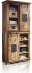moebel-eins Bristol Highboard III, massiivpuit, mango rustikaalne