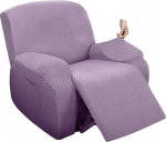 Stretch Cover for Relaxing Chair, tugitooli kate, elastne tugitooli kate, 4/6/8-osaline tugitooli kaitse, elastne kate teleritoolile, lamamistoolile, tugitoolile, kiiktoolile, l&otilde;&otilde;gastumiseks (lilla, 1