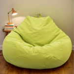 Bean Bags for Adults, Gaming Bean Bags, suur, sise- ja v&auml;litingimustes kasutamiseks, veekindel, pirnikujuline, pol&uuml;ester, ilma t&auml;idiseta, elutuba, aed, roheline, 90 x 110 cm.