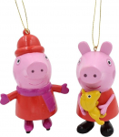 Kurt Adler 3,5-4 tolli Peppa Pig puhumisvormi j&otilde;ulukaunistus 2 sorteeritud