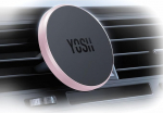 YOSH jaoks MagSafe Car Mount, mobiiltelefoni hoidja auto N52 magnetiga, Ultra Stabiilne ventilatsiooni auto mobiiltelefoni hoidja, magnetiline mobiiltelefoni hoidja autole ainult iPhone 17-12 seeria, ilma metallplaadita, roosa