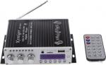 Mini Bluetooth Hi-Fi Stereo Audio AMP v&otilde;imendi Bass Booster MP4 12V Support FM/MP3/TF/USB/DVD auto mootorratta auto CD DVD jaoks