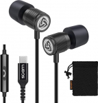 LUDOS Ultra USB C k&otilde;rvaklapid, 5-aastane garantii iPhone 17 16 15 Pro Max Plus Samsung Galaxy S24 S23 Ultra S22 S21 FE S20 A53 A54, USB Type C k&otilde;rvaklapid mikrofoniga In-Ear koos kaabliga iPad Pro 2022 jaoks.