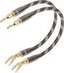 SKW HiFi k&otilde;larisillad koos kahvlikingadega - kaablisillad k&otilde;larile - High-End Jumper Bridges - signaalijuhi sillad (20 cm, 2 tk)