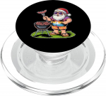 Weihnachten im August Weihnachtsmann Grillen BBQ Party PopSockets PopGrip f&uuml;r MagSafe