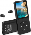 Agptek A02 A20 MP3-m&auml;ngija 1,8-tollise TFT-v&auml;rviekraaniga, 70-tunnise taasesitusajaga, FM-salvestusega muusikam&auml;ngija ja Micro SD-kaardi pesaga