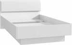 FORTE Snow noortevoodi, lamamispind 120 x 200 cm, puitmaterjal, matt valge, 126,2 x 87,7 x 209,6 cm