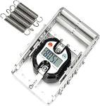 Handdynamometer, Griffkraft-Training, 150 kg, digitaler Dynamometer, mit Ebenen, hintergrundbeleuchtetem LCD-Bildschirm, 4-Gang-Widerstand, Edelstahl, rutschfester Griff, f&uuml;r Sport und