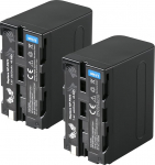 2 x SK aku Sony NP-F970 | 6600 mAh - aku NP-F550 NP-F730 NP-F750 NP-F960 NP-F980 NP-F990 // v&auml;lklambid videovalgustid v&auml;lismonitorid