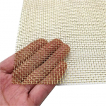 1 Piece Pure Brass Woven Wire Mesh 210 x 300 mm Metal Processing Filtration, Heavy Duty up to Ultra Fine, 6 to 200 Mesh (10 Mesh)